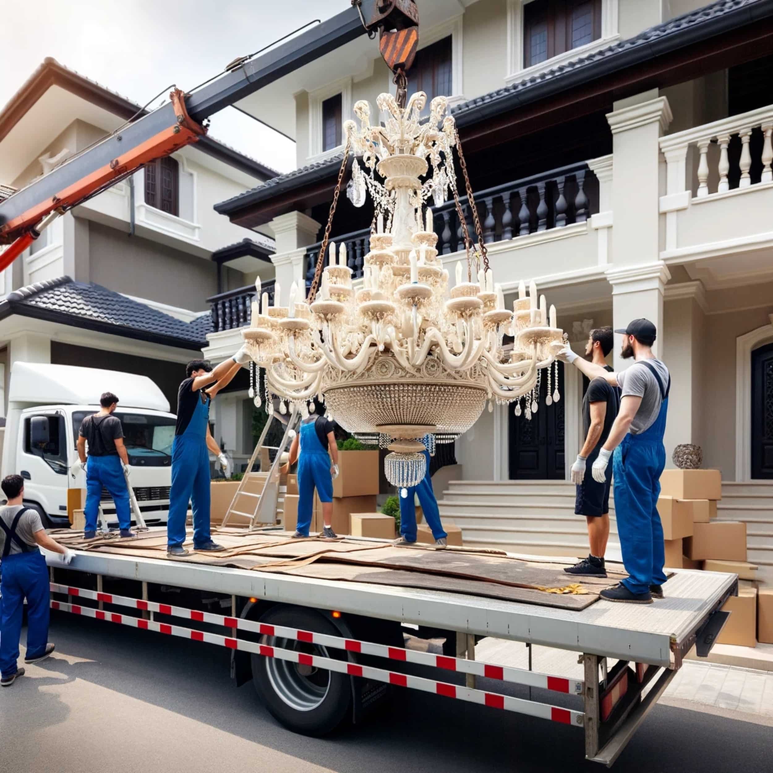chandeliers movers service companies near me