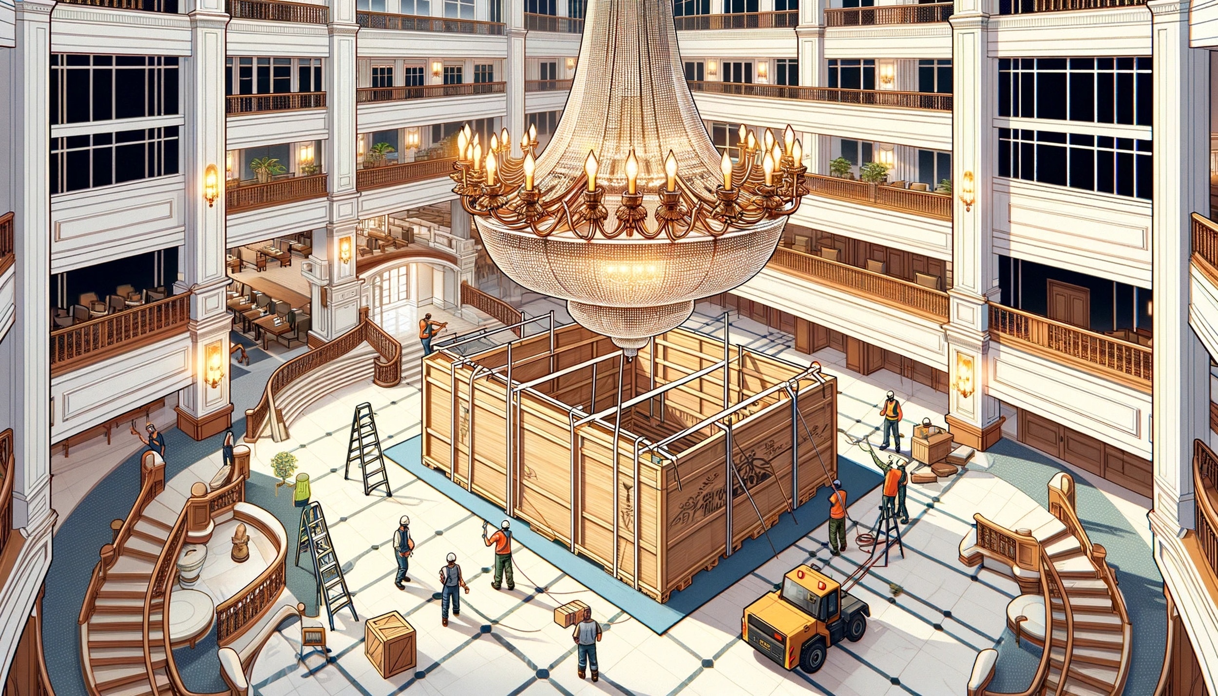 Commercial Chandelier Relocation Near Me