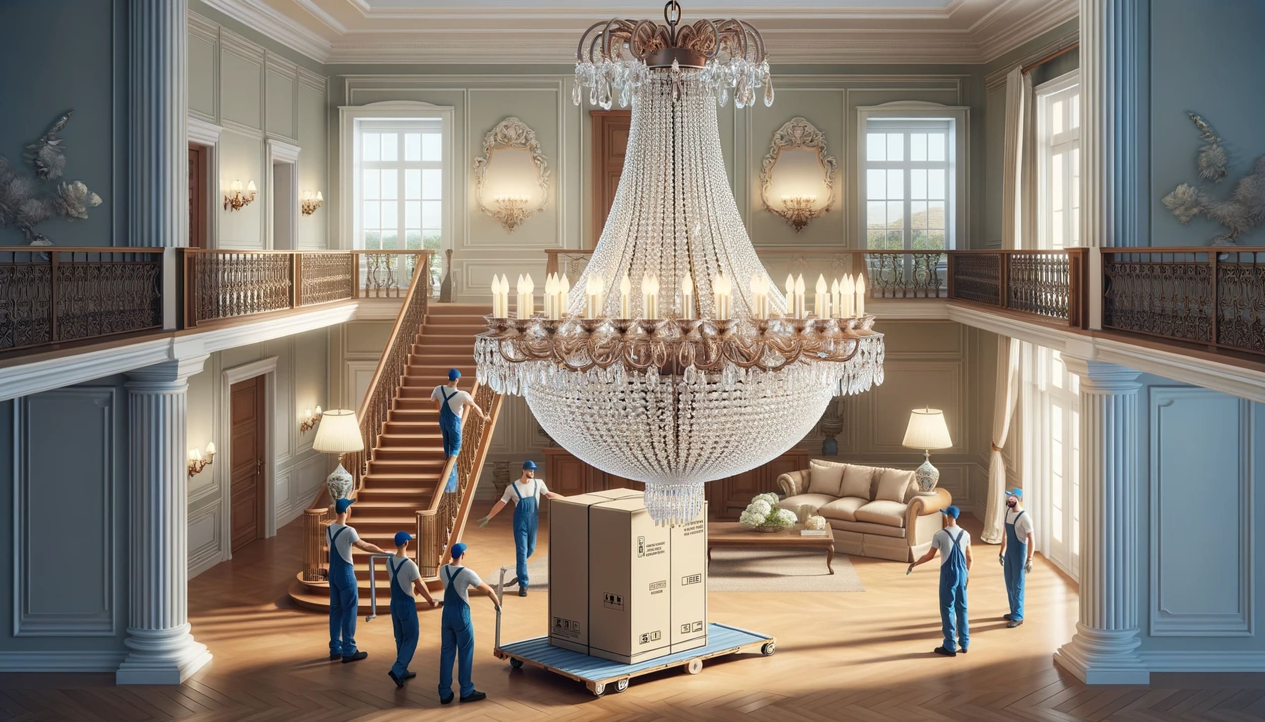 Residential Chandelier Moving Near Me